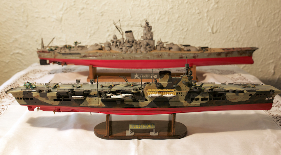 Image of William's models of ships